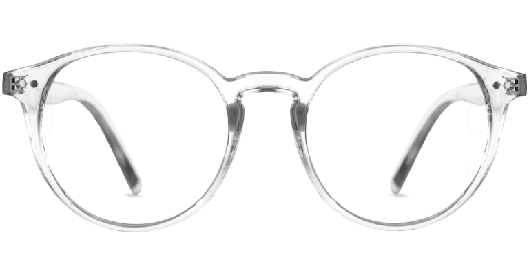 round transparent computer glasses
